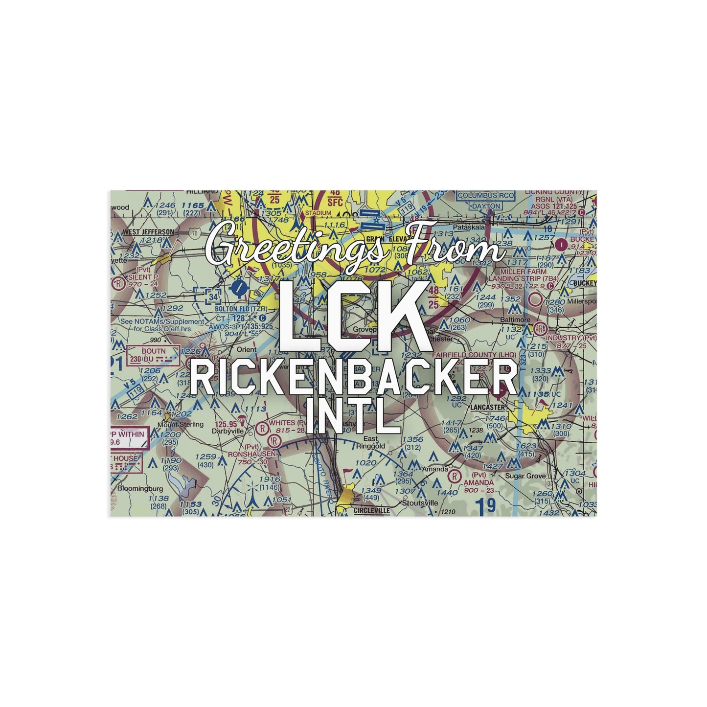 LCK Postcard | Rickenbacker International Airport Card