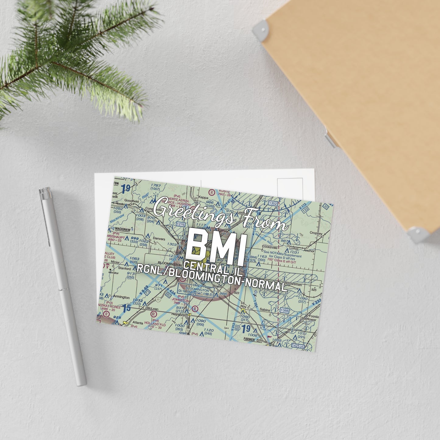 BMI Postcard | Central Il Regional/Bloomington-Normal Airport Card