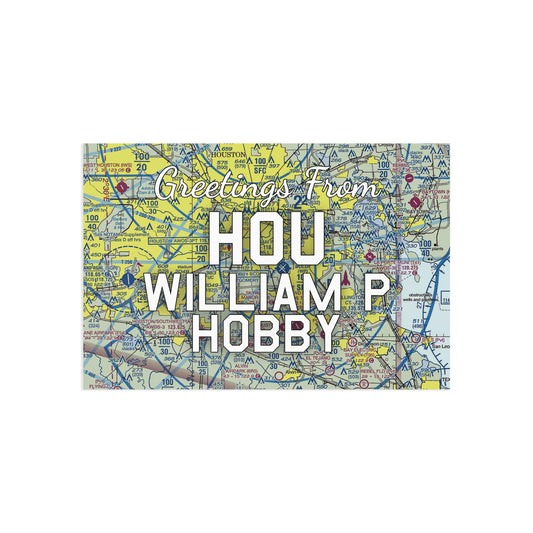 HOU Postcard | William P Hobby Airport Card