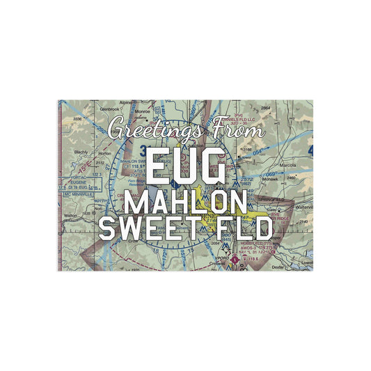 EUG Postcard | Mahlon Sweet Field Airport Card