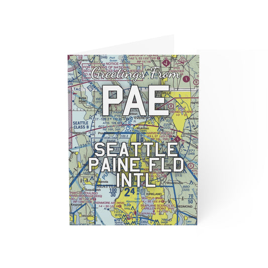 PAE Greeting Cards | Seattle Paine Field International Airport Cards