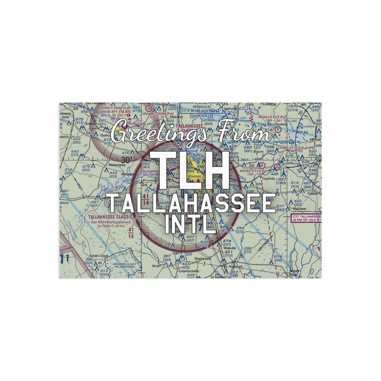 TLH Postcard | Tallahassee International Airport Card