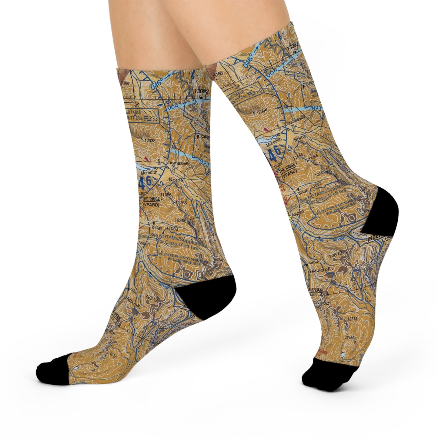 ASE Cushioned Crew Socks | Aspen-Pitkin County/Sardy Field Airport Socks