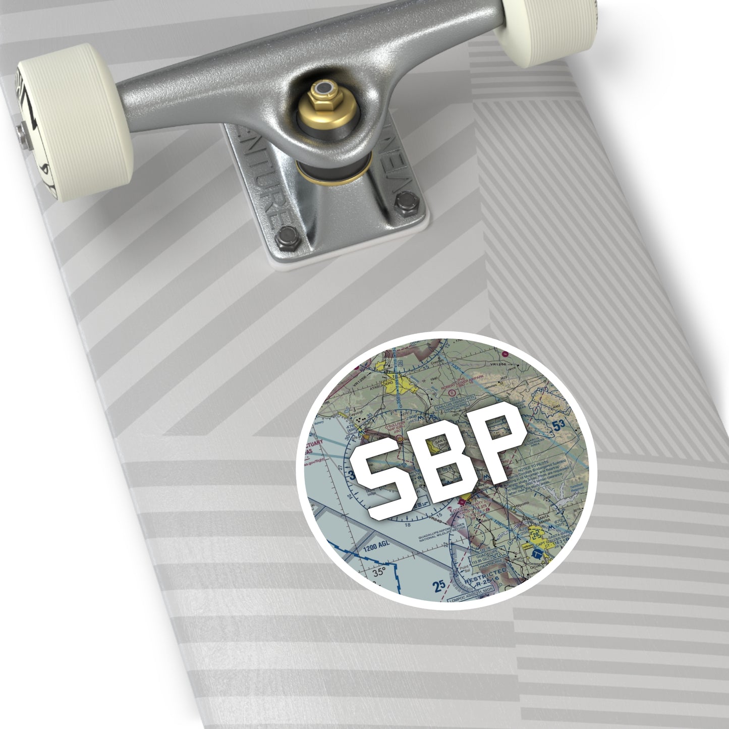 SBP Round Sticker | San Luis Obispo County Regional Airport Sticker