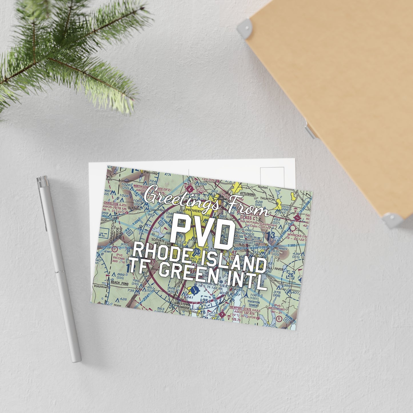 PVD Postcard | Rhode Island TF Green International Airport Card