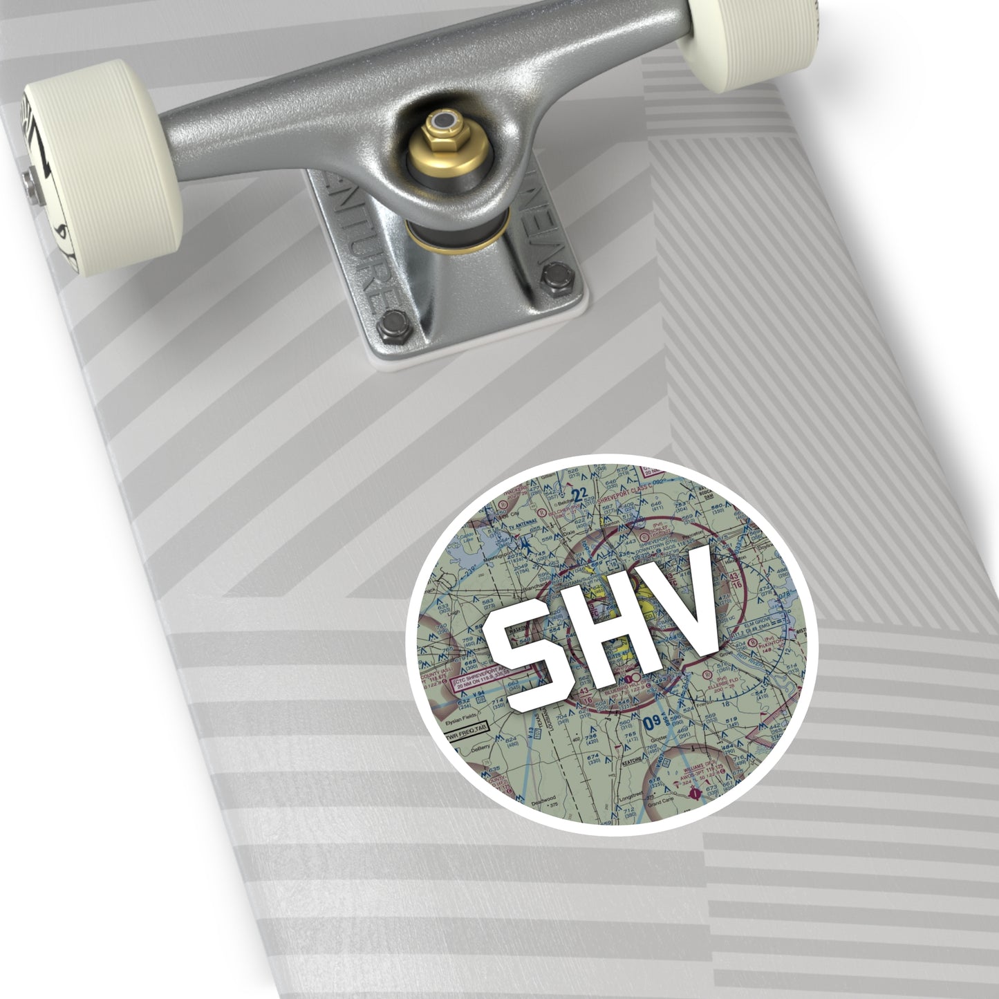 SHV Round Sticker | Shreveport Regional Airport Sticker