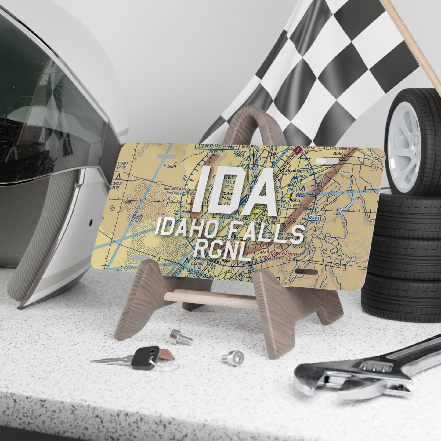 IDA Vanity Plate | Idaho Falls Regional Airport Vanity Plate