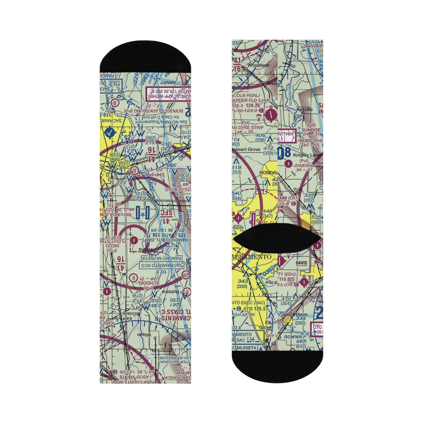 SMF Cushioned Crew Socks | Sacramento International Airport Socks