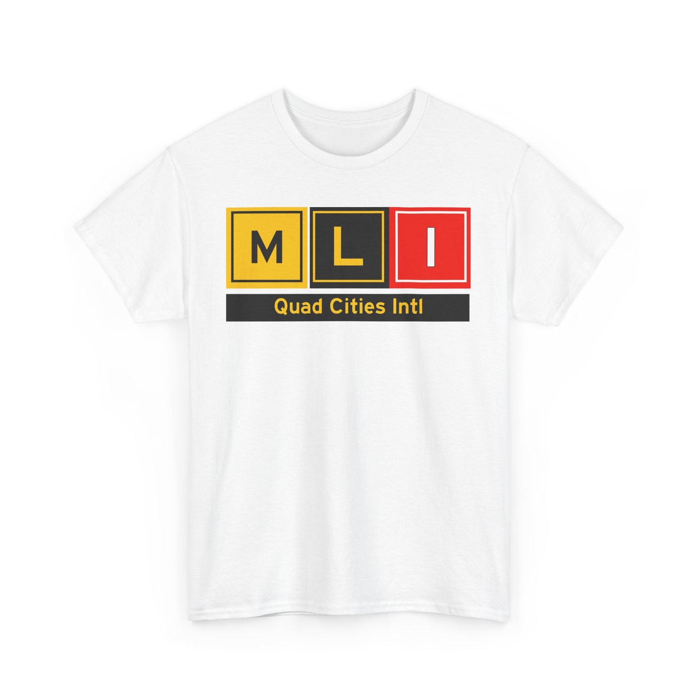 MLI Taxiway Tee w/ Airport Name | Quad Cities International Airport Tee