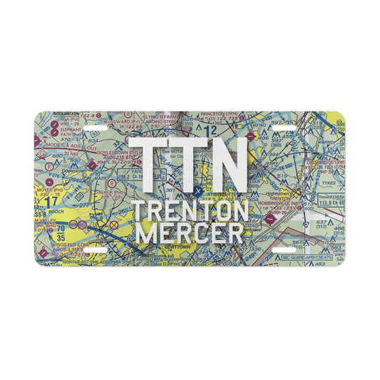 TTN Vanity Plate | Trenton Mercer Airport Vanity Plate