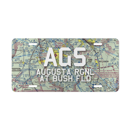 AGS Vanity Plate | Augusta Regional At Bush Field Airport Vanity Plate