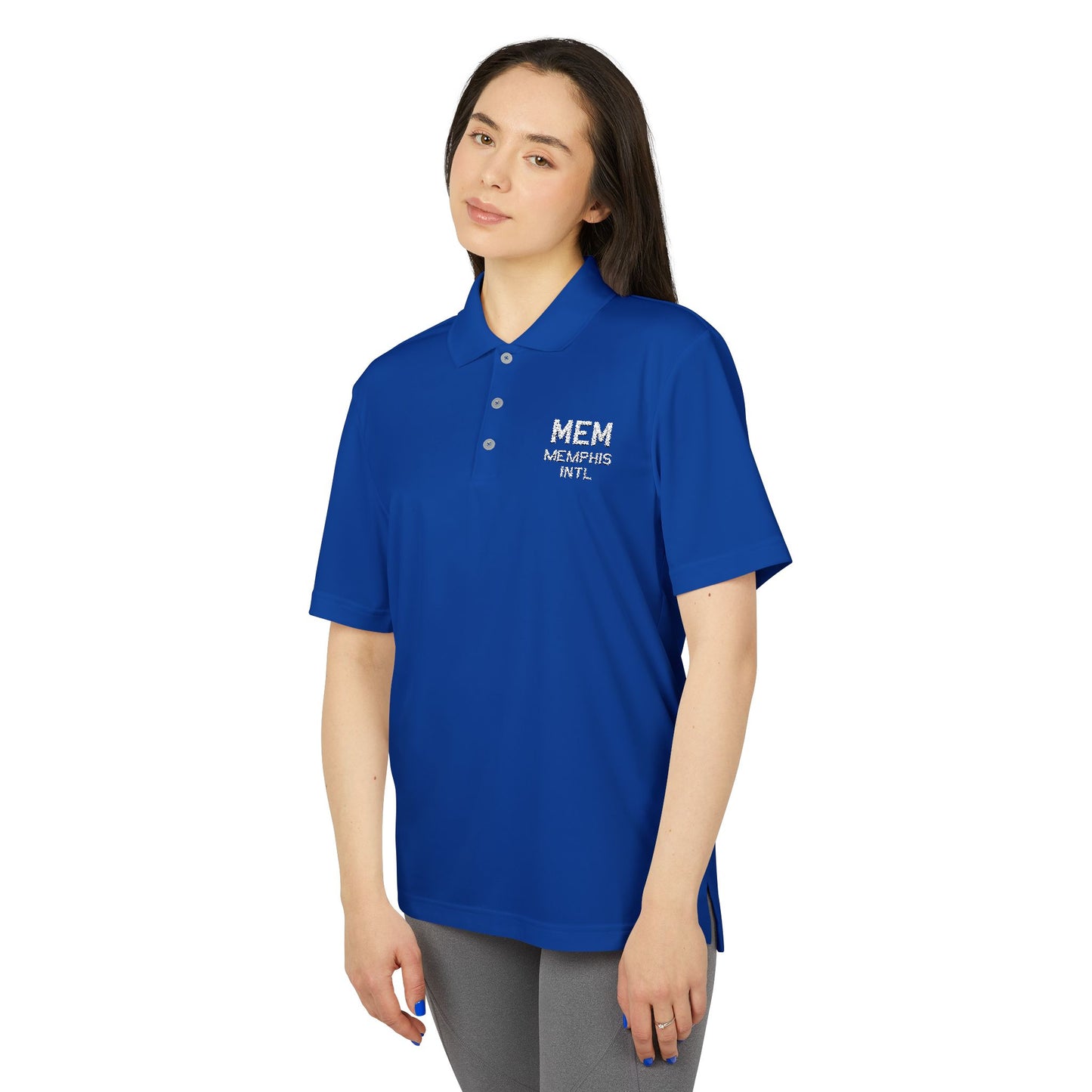 MEM Adidas Polo | Memphis International Airport Polo