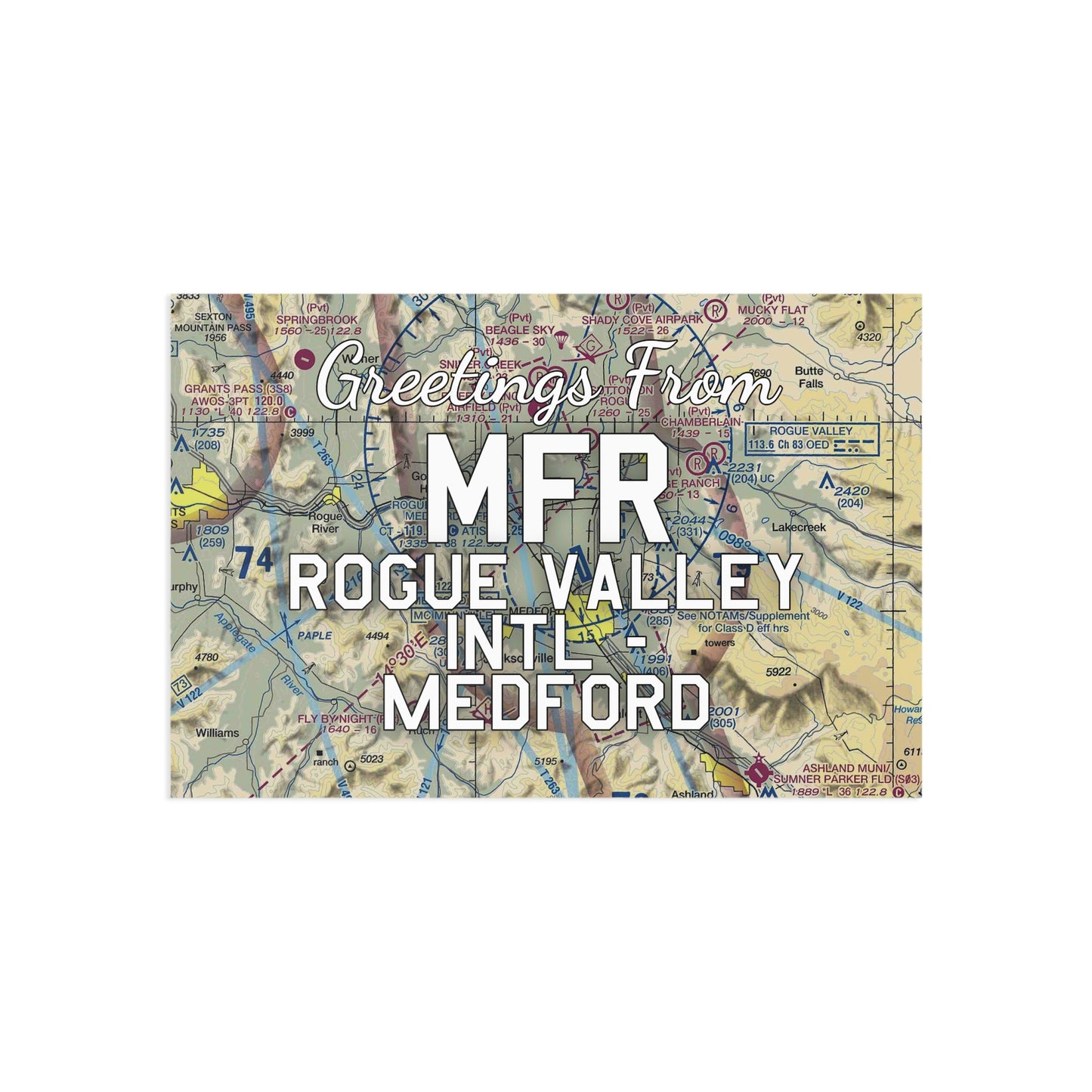 MFR Postcard | Rogue Valley International - Medford Airport Card