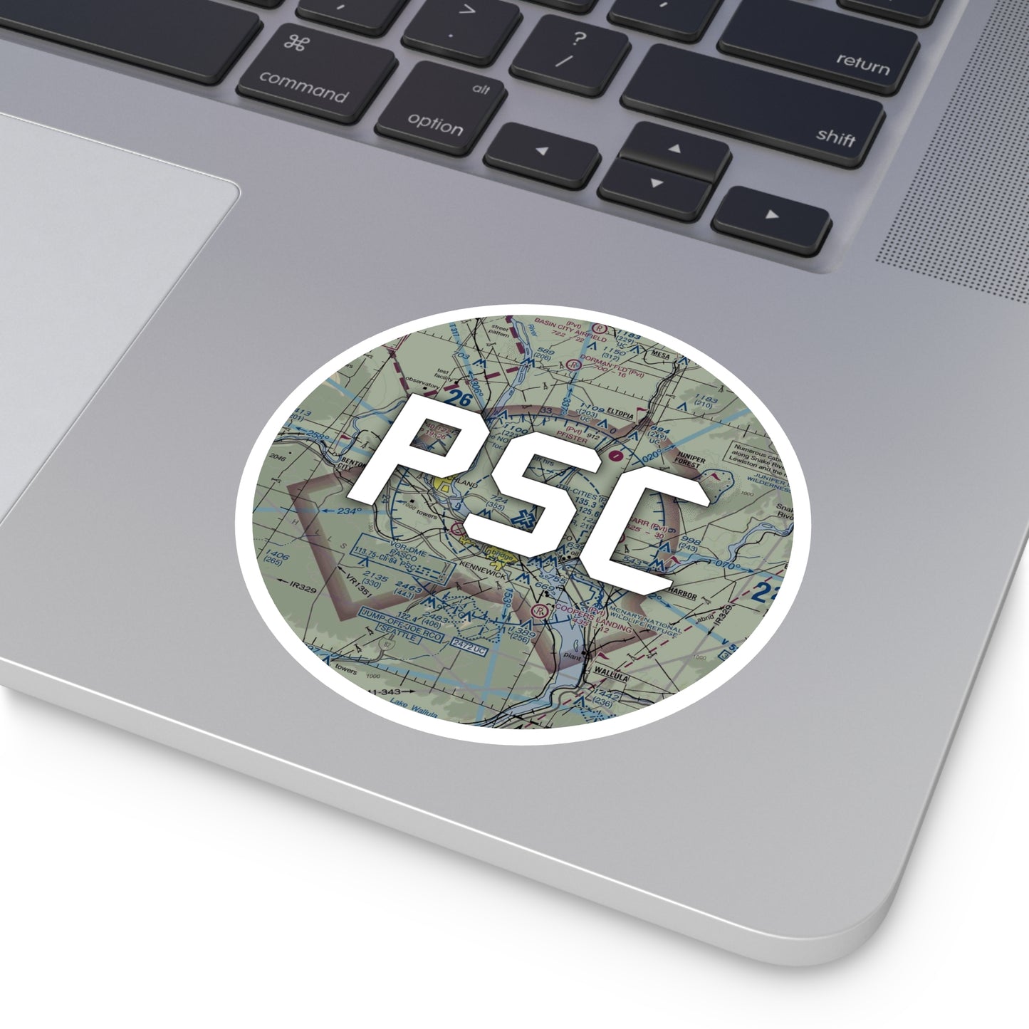 PSC Round Sticker | Tri-Cities Airport Sticker