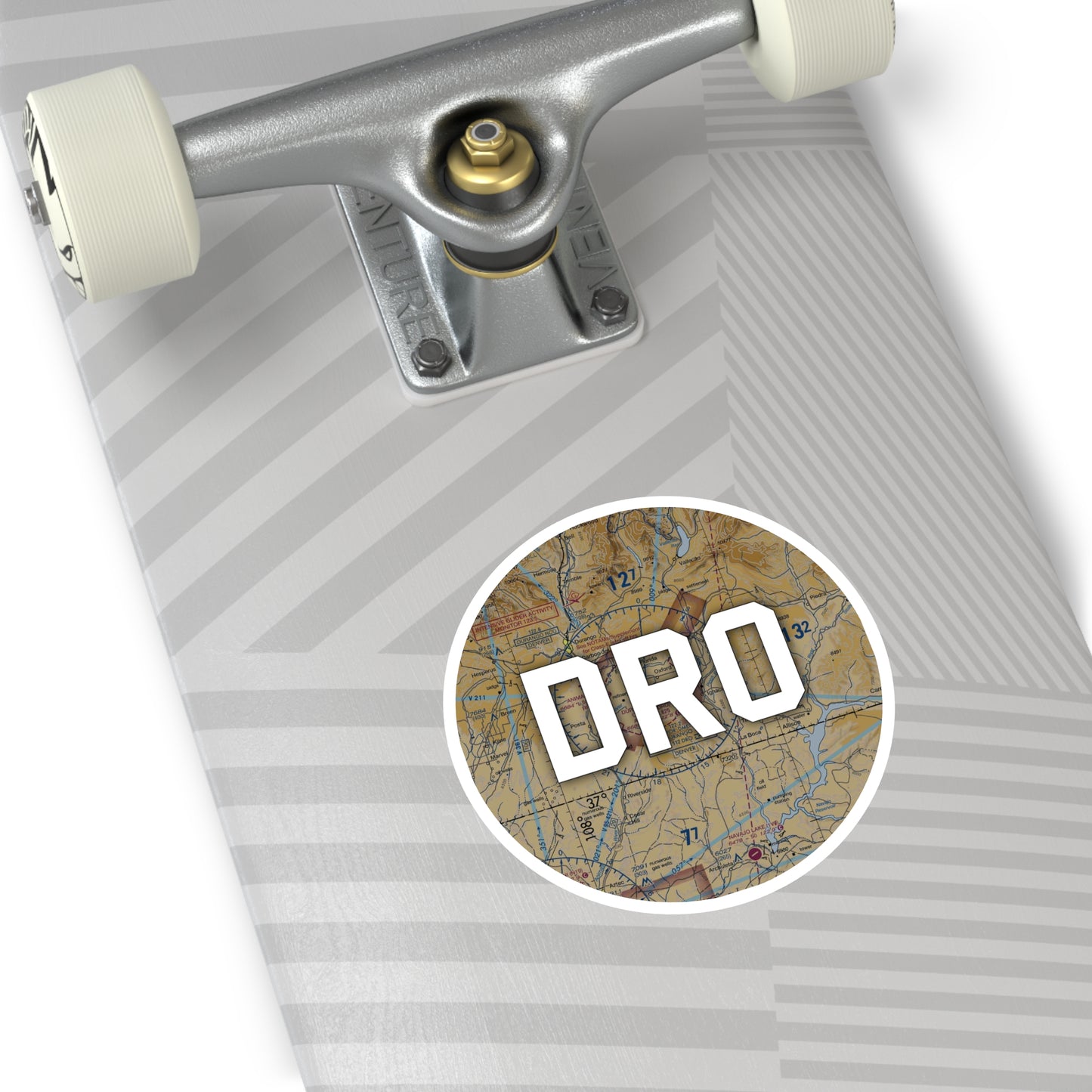 DRO Round Sticker | Durango-La Plata County Airport Sticker