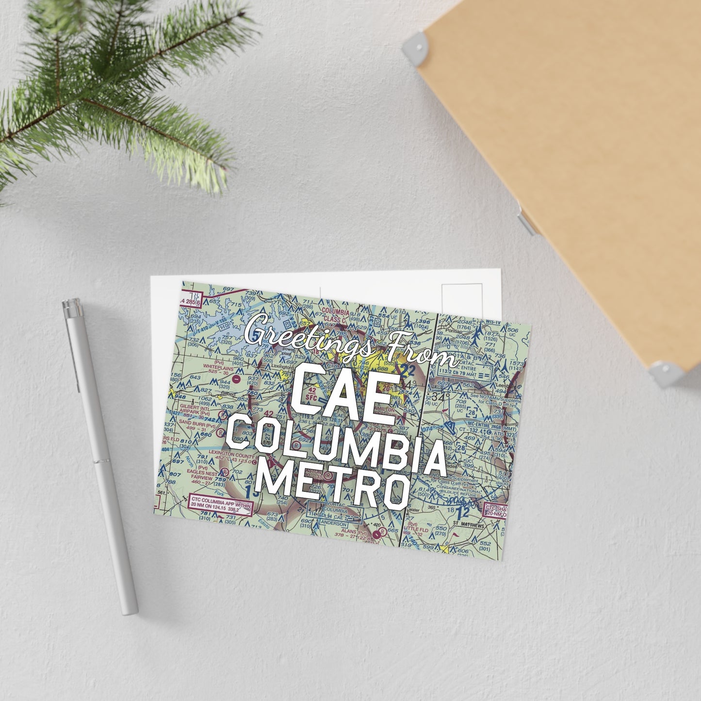 CAE Postcard | Columbia Metro Airport Card