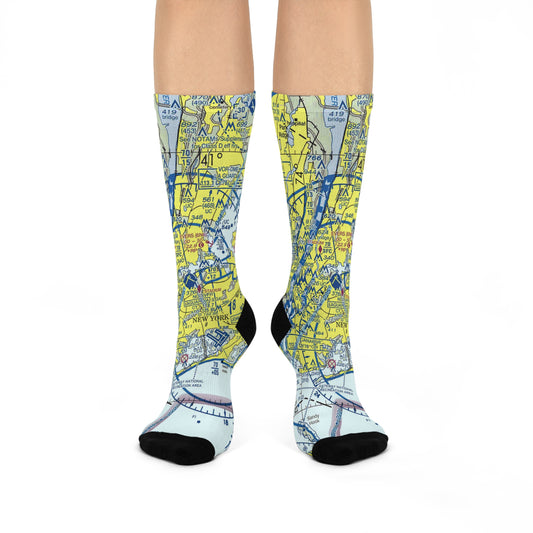 LGA Cushioned Crew Socks | Laguardia Airport Socks