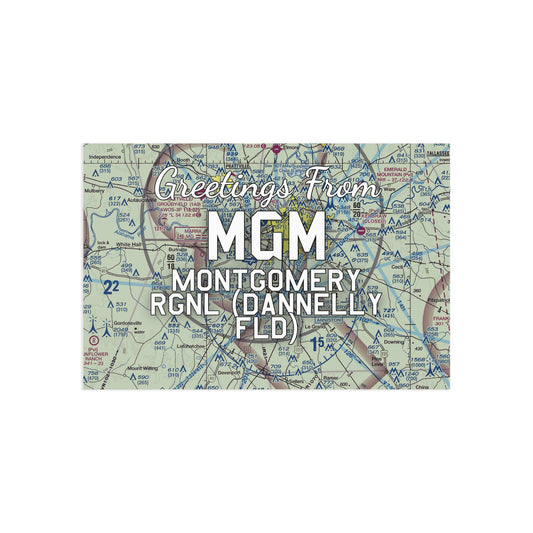 MGM Postcard | Montgomery Regional (Dannelly Field) Airport Card