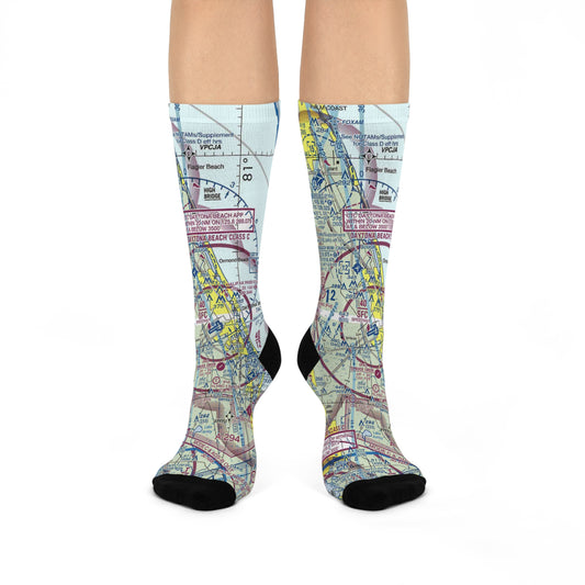 DAB Cushioned Crew Socks | Daytona Beach International Airport Socks