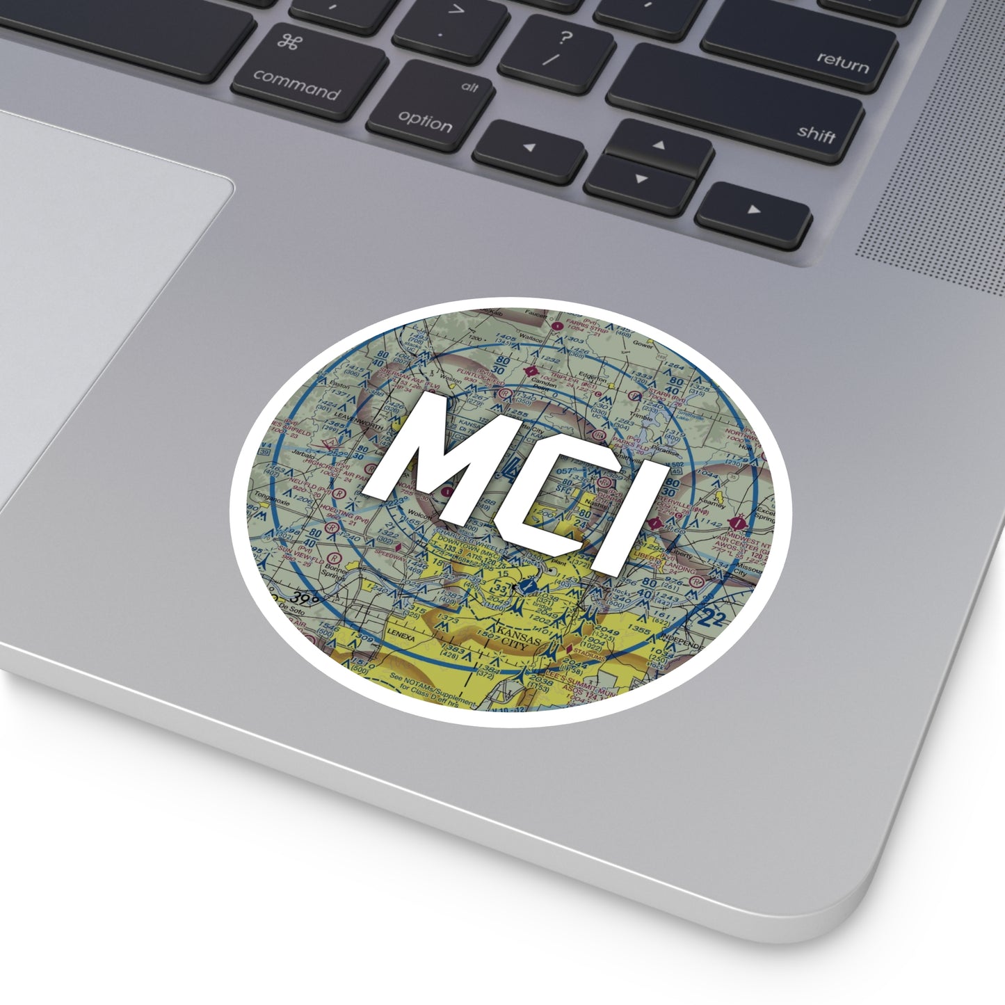 MCI Round Sticker | Kansas City International Airport Sticker