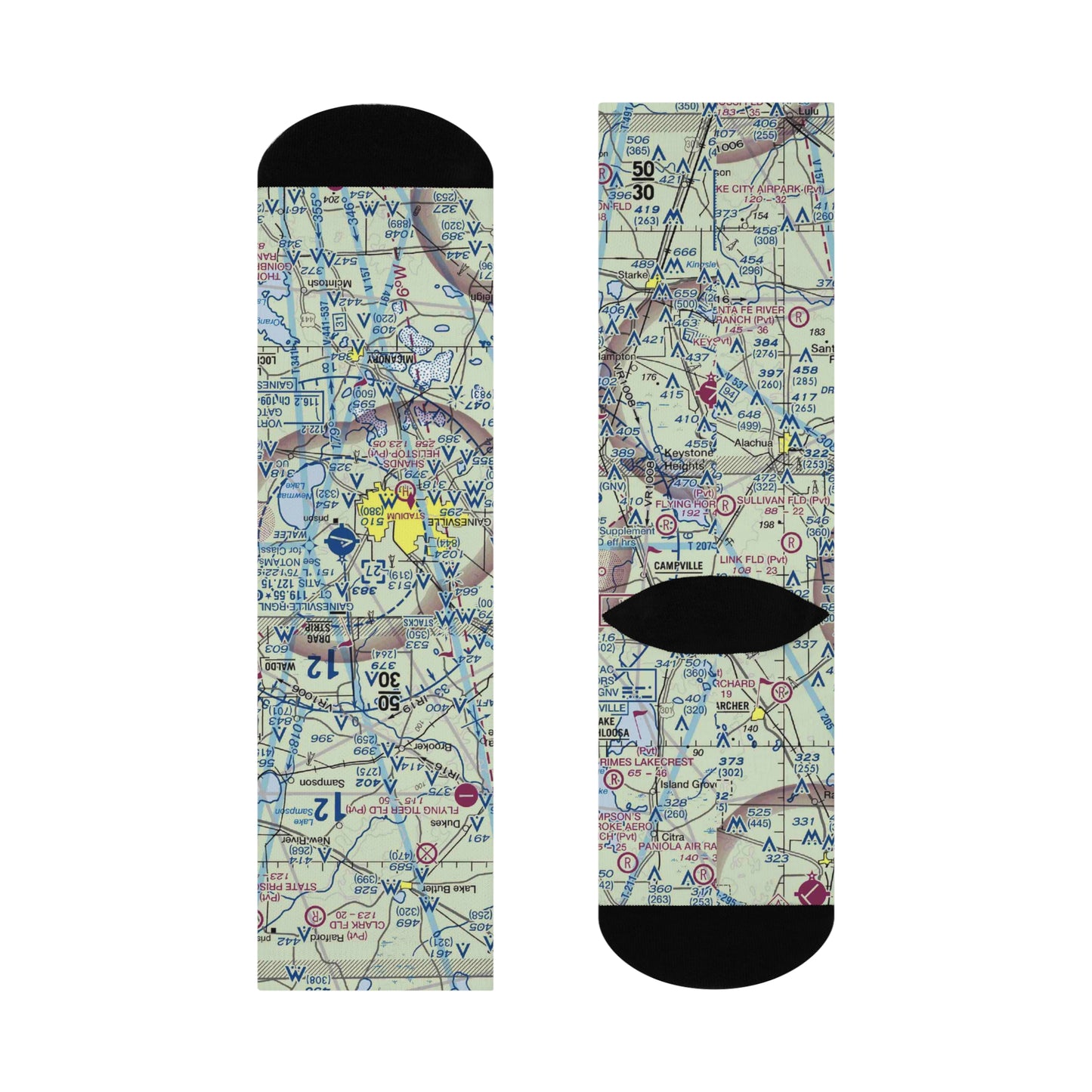 GNV Cushioned Crew Socks | Gainesville Regional Airport Socks