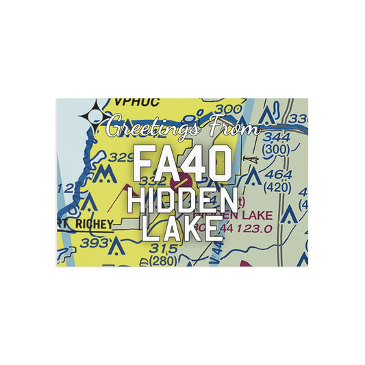 FA40 Postcard | Hidden Lake Airport Card