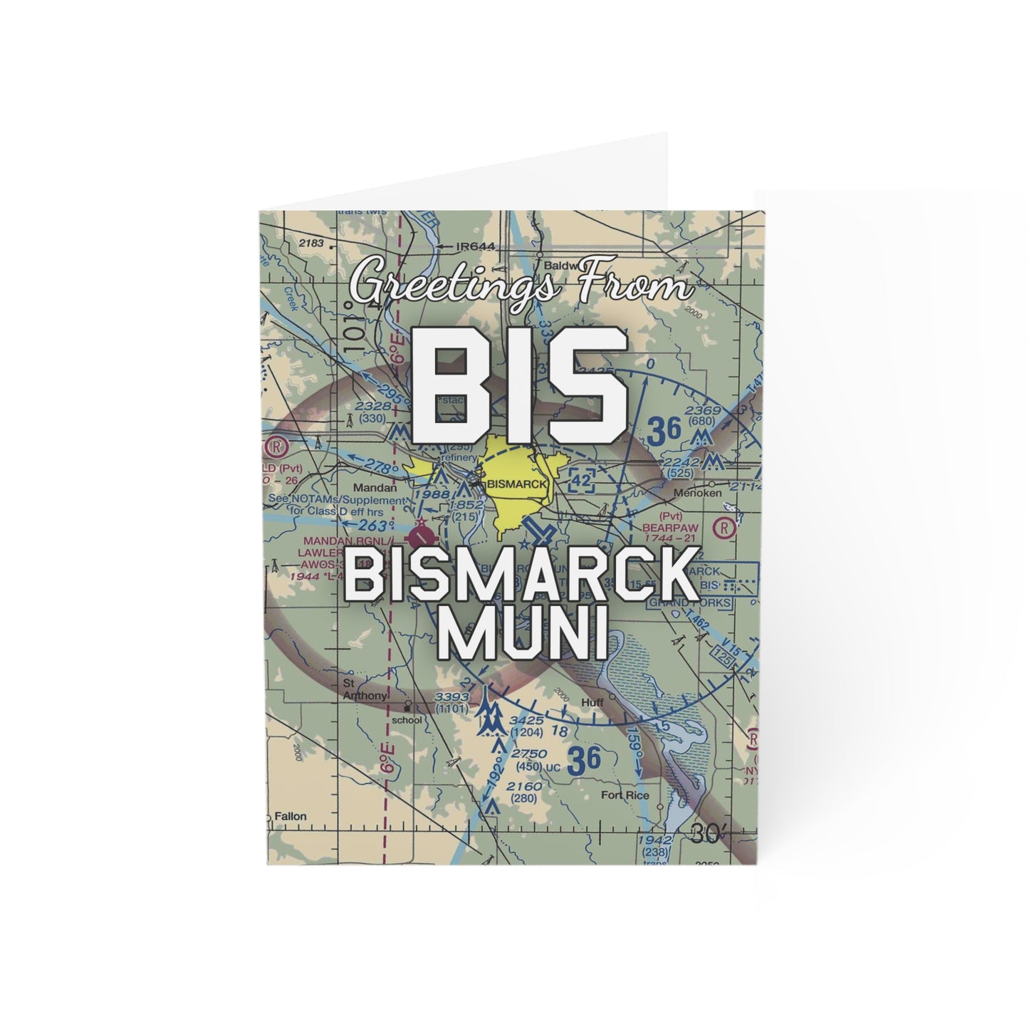BIS Greeting Cards | Bismarck Municipal Airport Cards