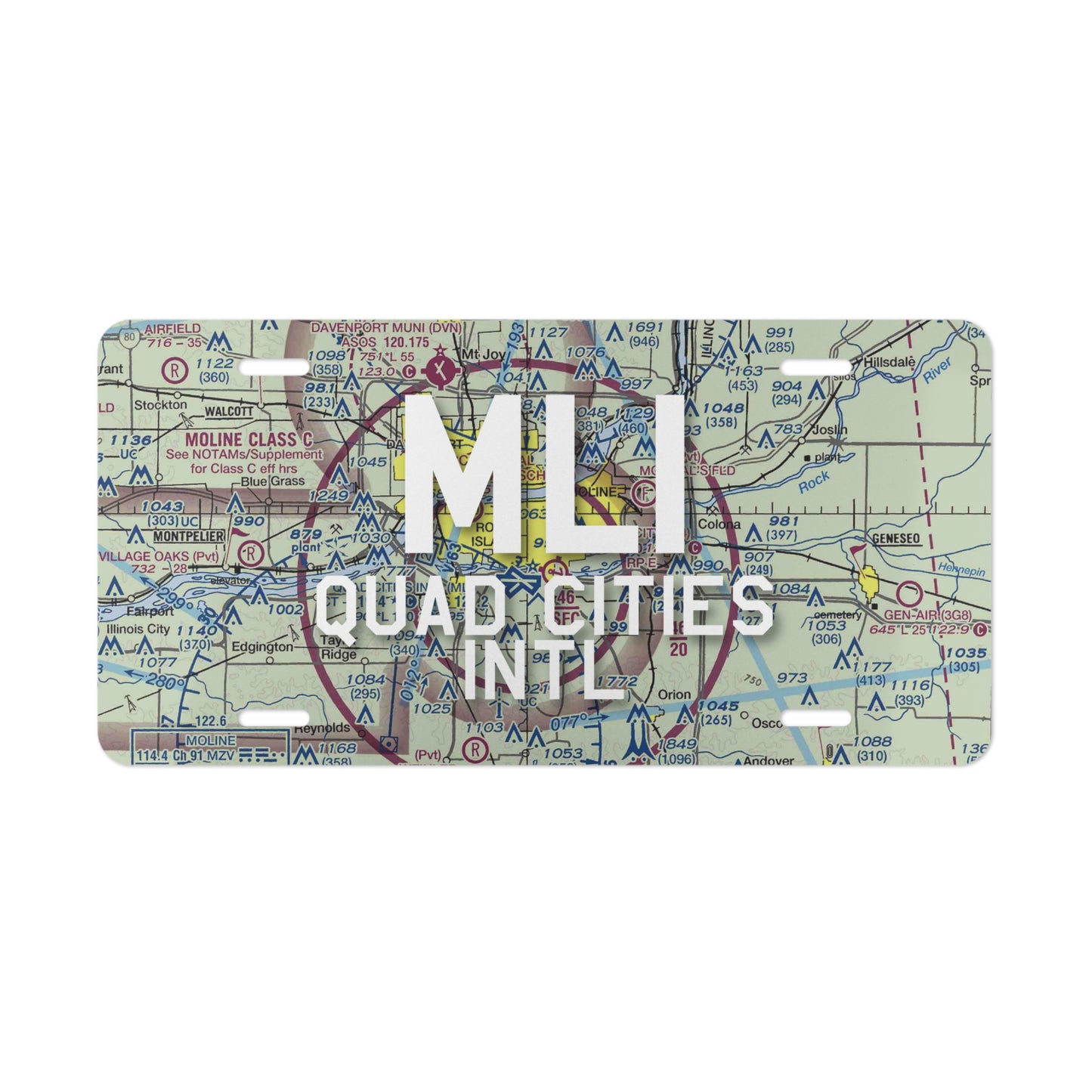 MLI Vanity Plate | Quad Cities International Airport Vanity Plate