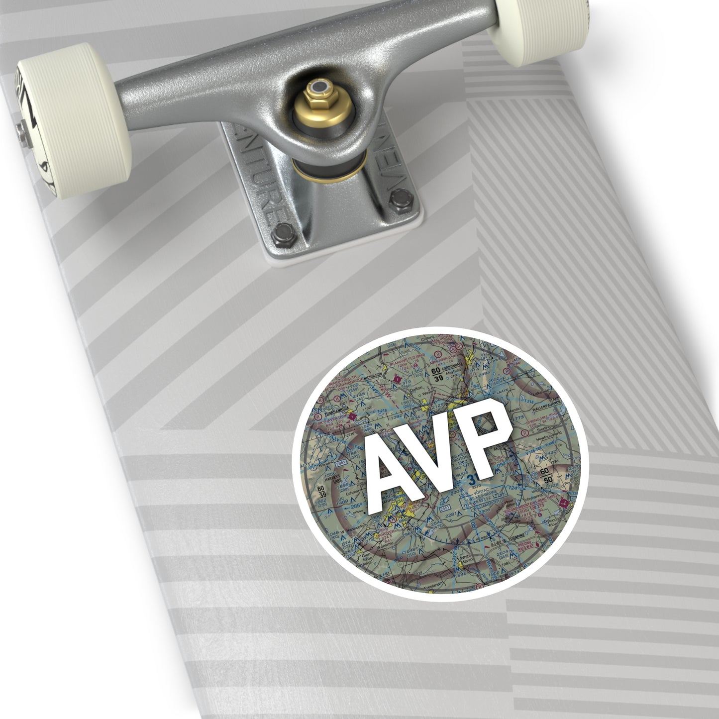 AVP Round Sticker | Wilkes-Barre/Scranton International Airport Sticker