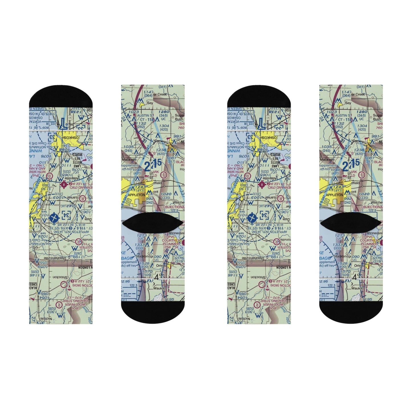 ATW Cushioned Crew Socks | Appleton International Airport Socks