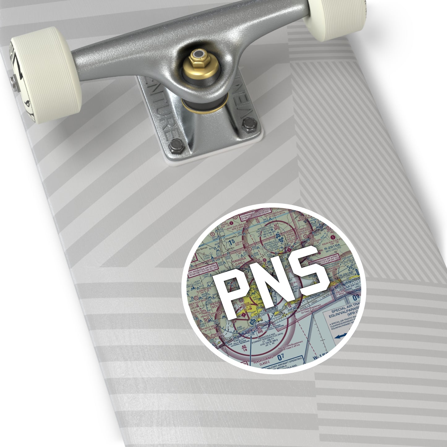 PNS Round Sticker | Pensacola International Airport Sticker