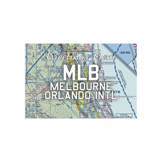 MLB Postcard | Melbourne Orlando International Airport Card