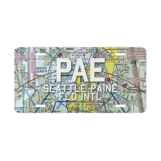PAE Vanity Plate | Seattle Paine Field International Airport Vanity Plate
