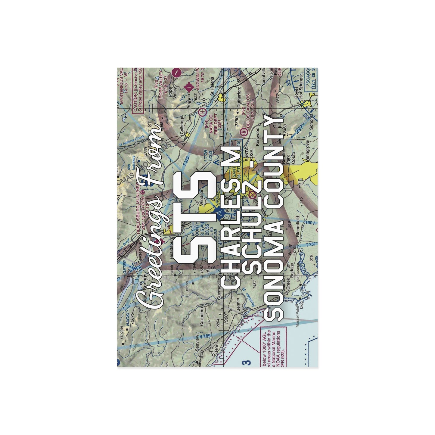 STS Postcard | Charles M Schulz - Sonoma County Airport Card