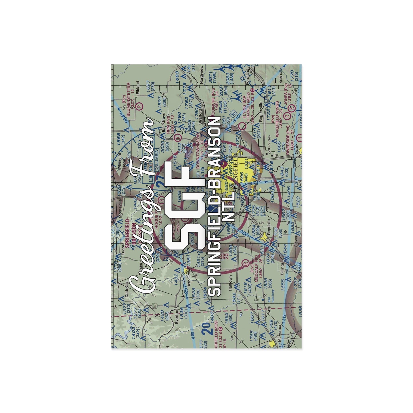 SGF Postcard | Springfield-Branson National Airport Card