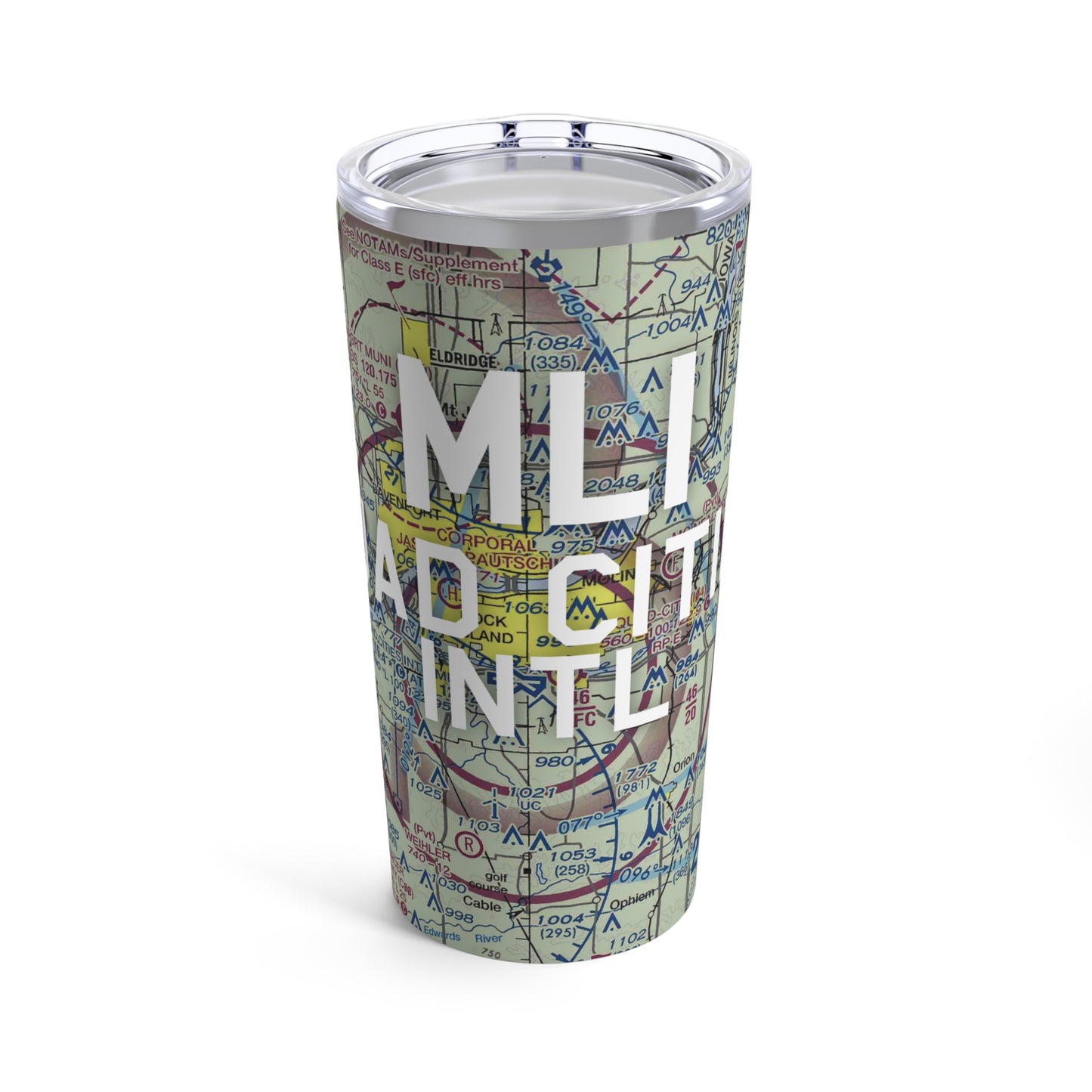 MLI Tumbler | Quad Cities International Airport Tumbler