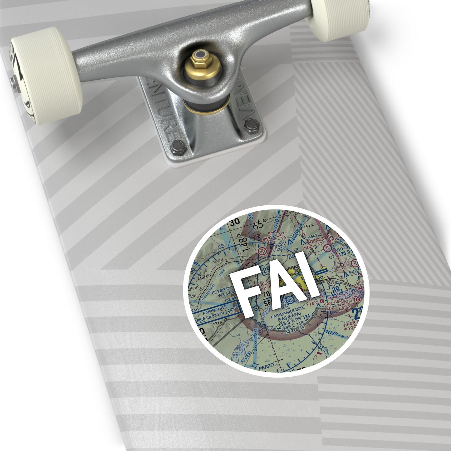 FAI Round Sticker | Fairbanks International Airport Sticker