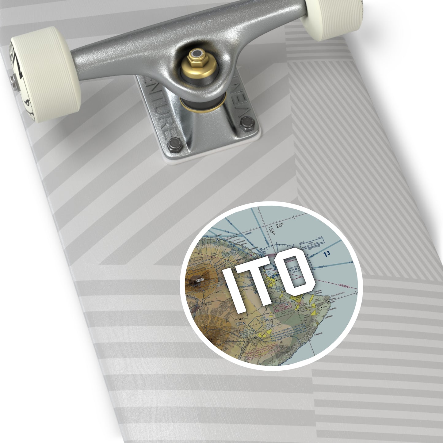 ITO Round Sticker | Hilo International Airport Sticker