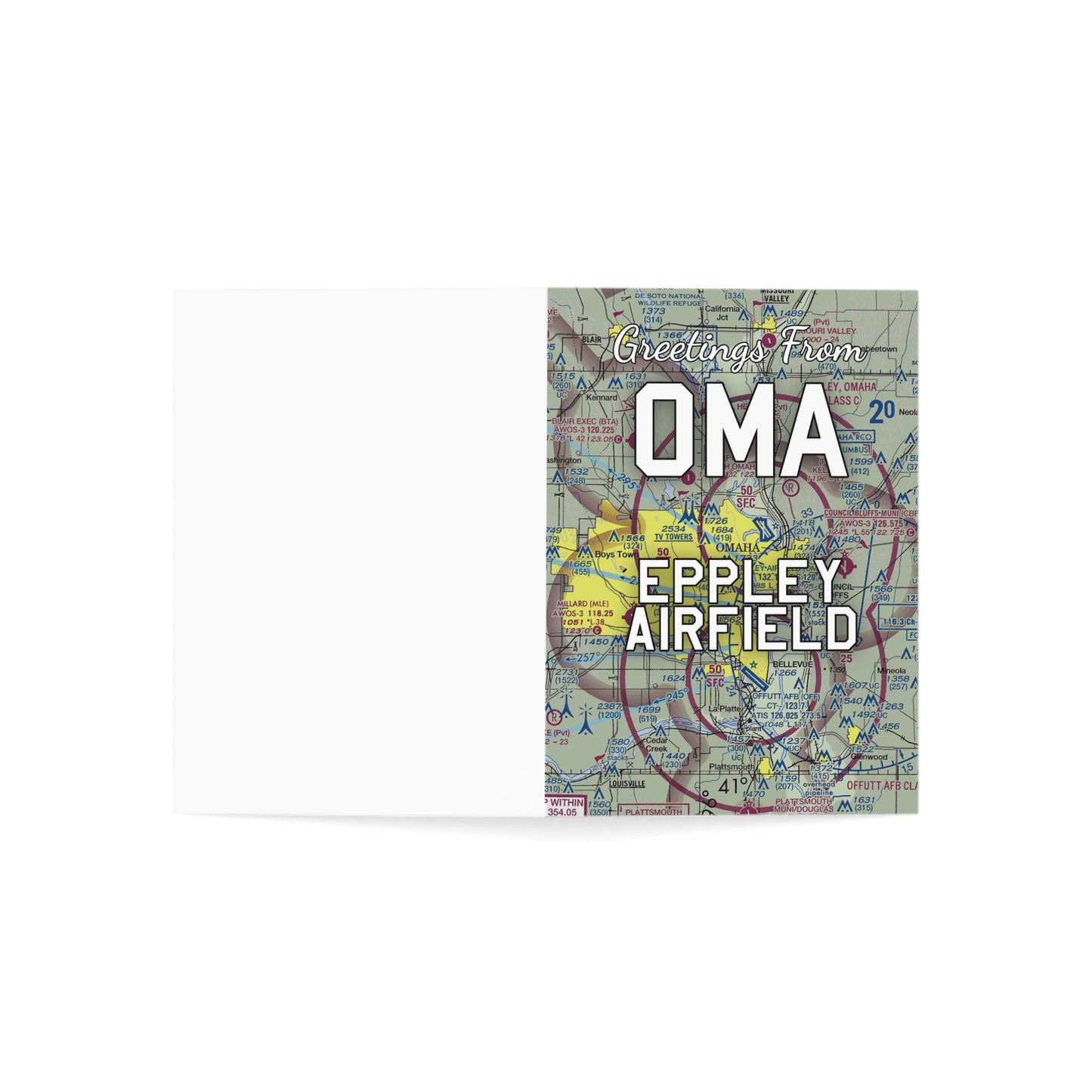 OMA Greeting Cards | Eppley Airfield Airport Cards