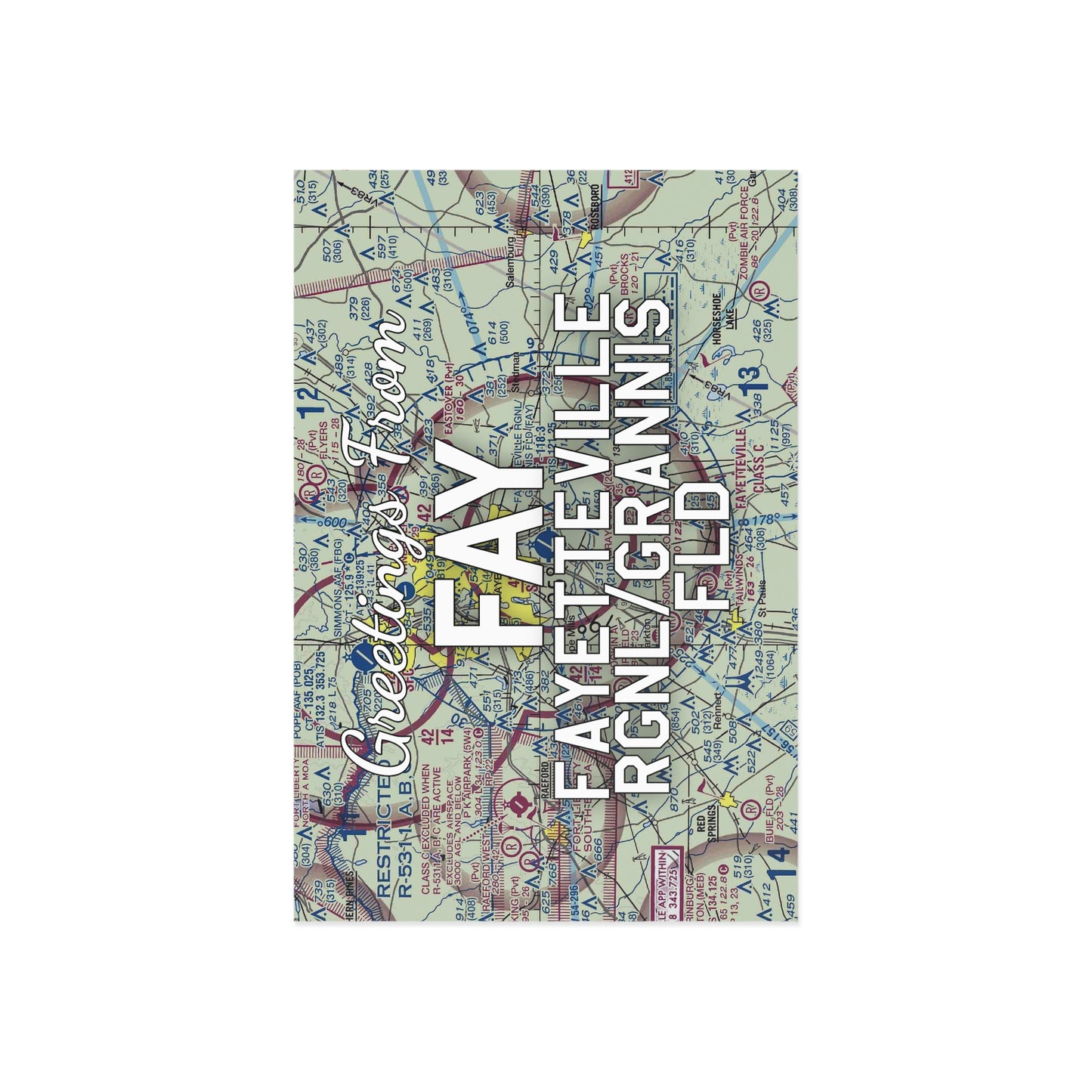 FAY Postcard | Fayetteville Regional/Grannis Field Airport Card