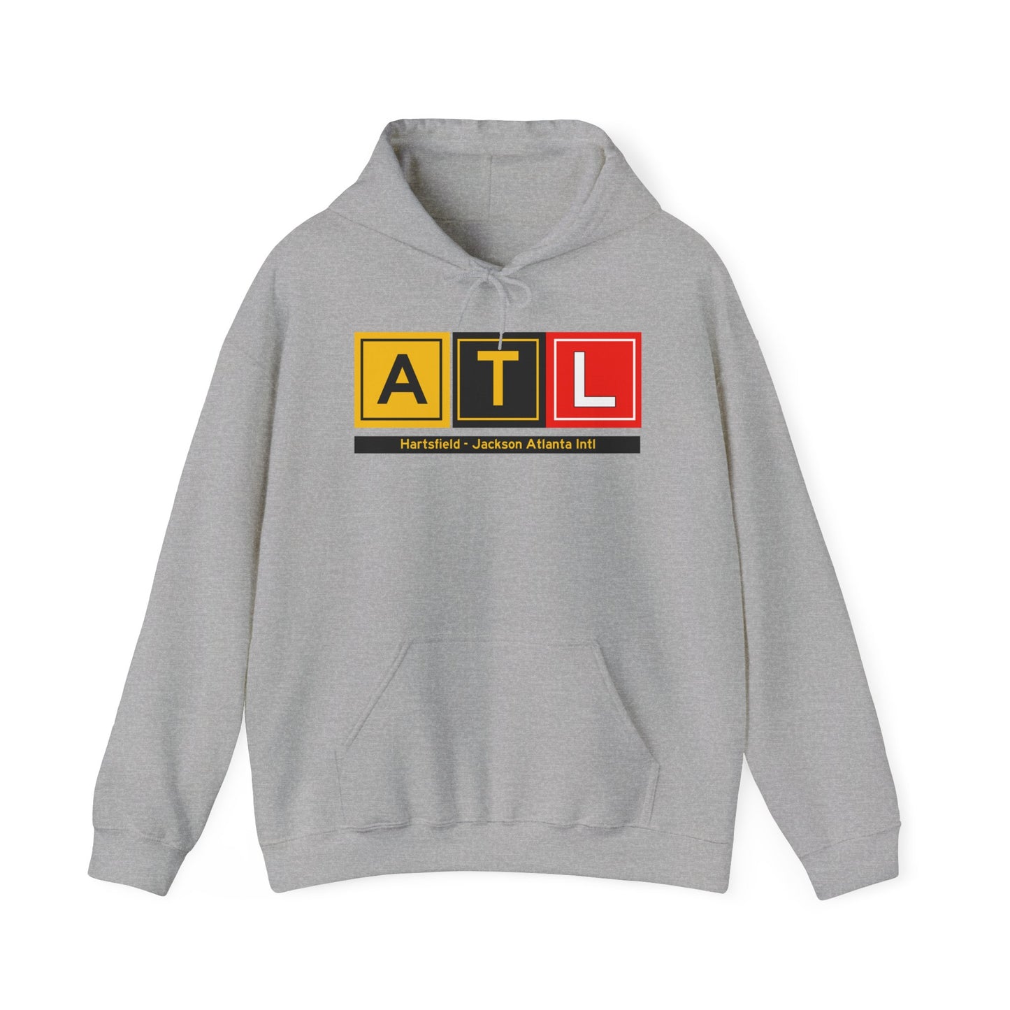 ATL Taxiway Hoodie w/ Airport Name | Hartsfield - Jackson Atlanta International Airport Hoodie