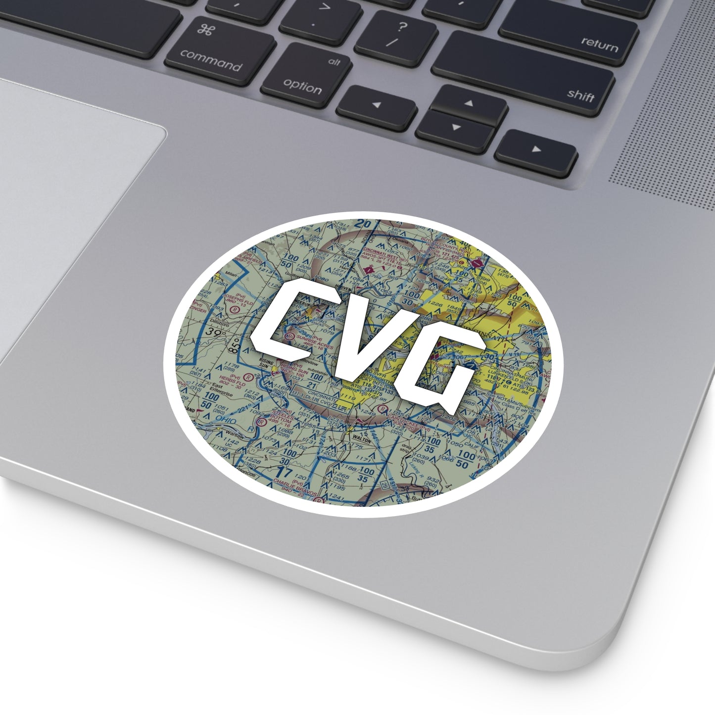 CVG Round Sticker | Cincinnati/Northern Kentucky International Airport Sticker