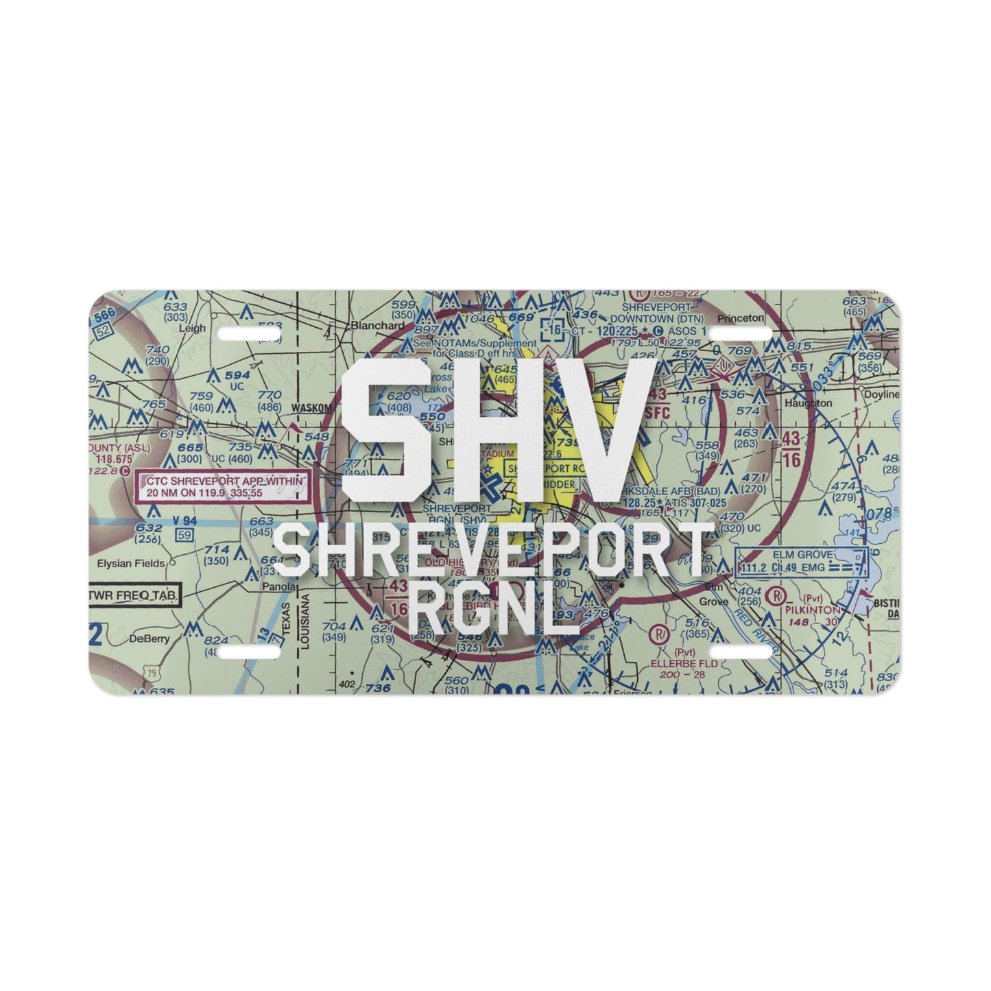 SHV Vanity Plate | Shreveport Regional Airport Vanity Plate