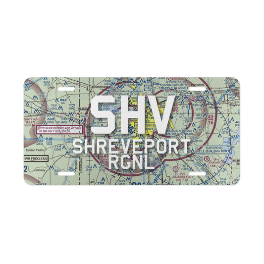 SHV Vanity Plate | Shreveport Regional Airport Vanity Plate