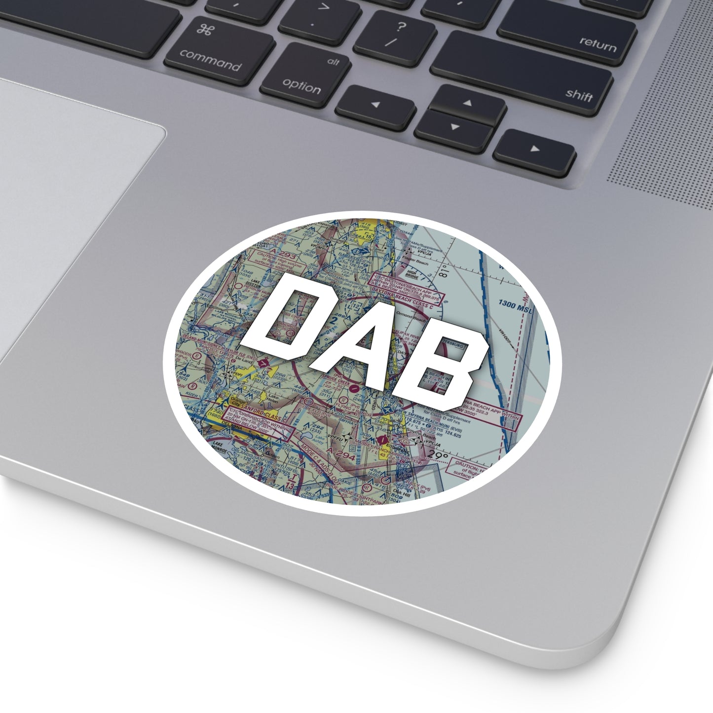 DAB Round Sticker | Daytona Beach International Airport Sticker