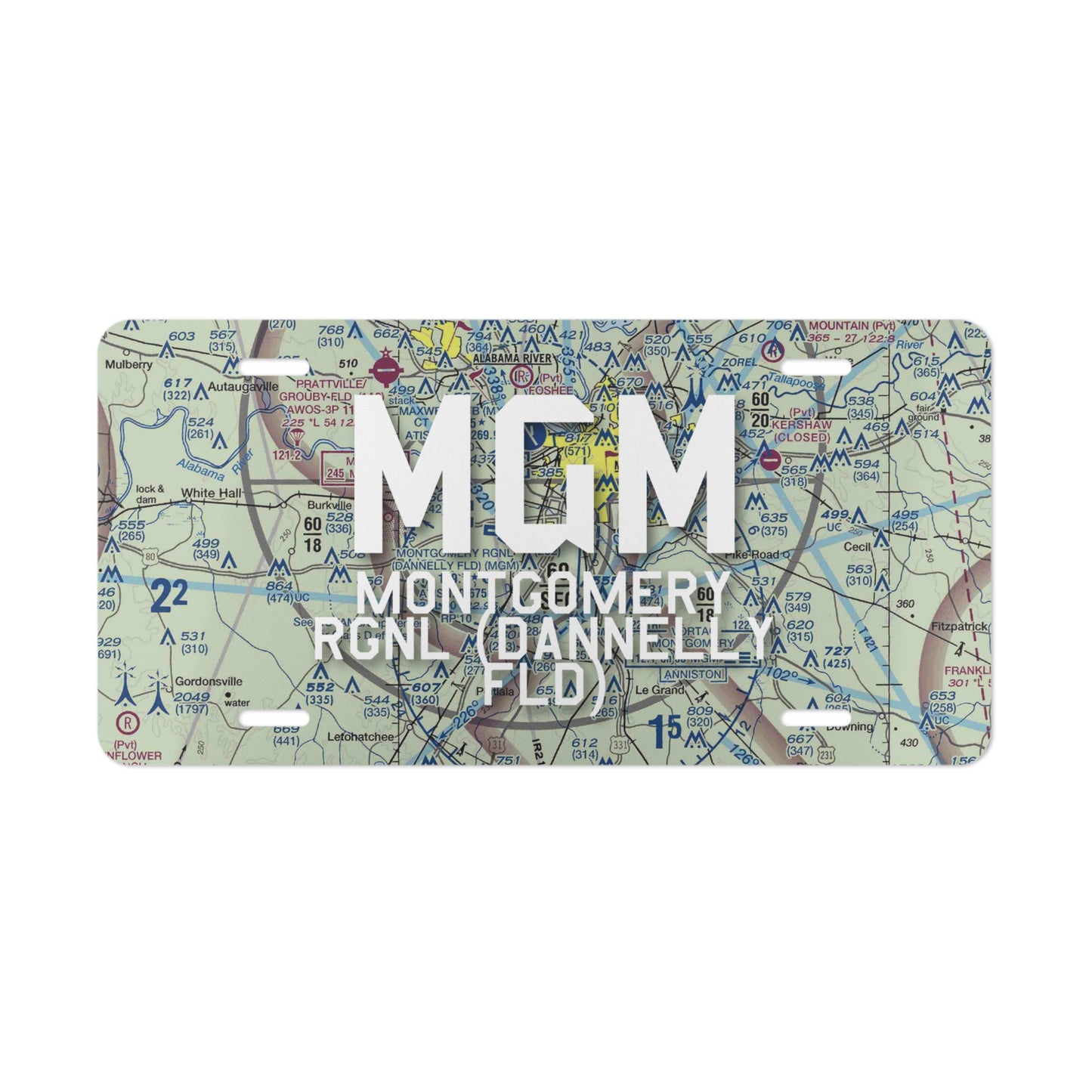 MGM Vanity Plate | Montgomery Regional (Dannelly Field) Airport Vanity Plate