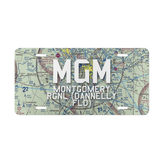 MGM Vanity Plate | Montgomery Regional (Dannelly Field) Airport Vanity Plate