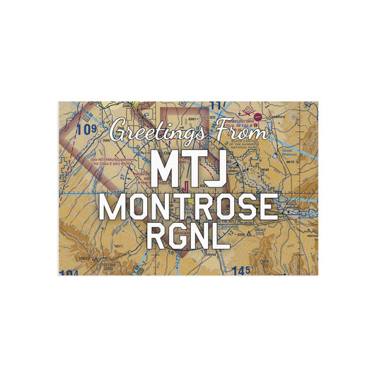 MTJ Postcard | Montrose Regional Airport Card