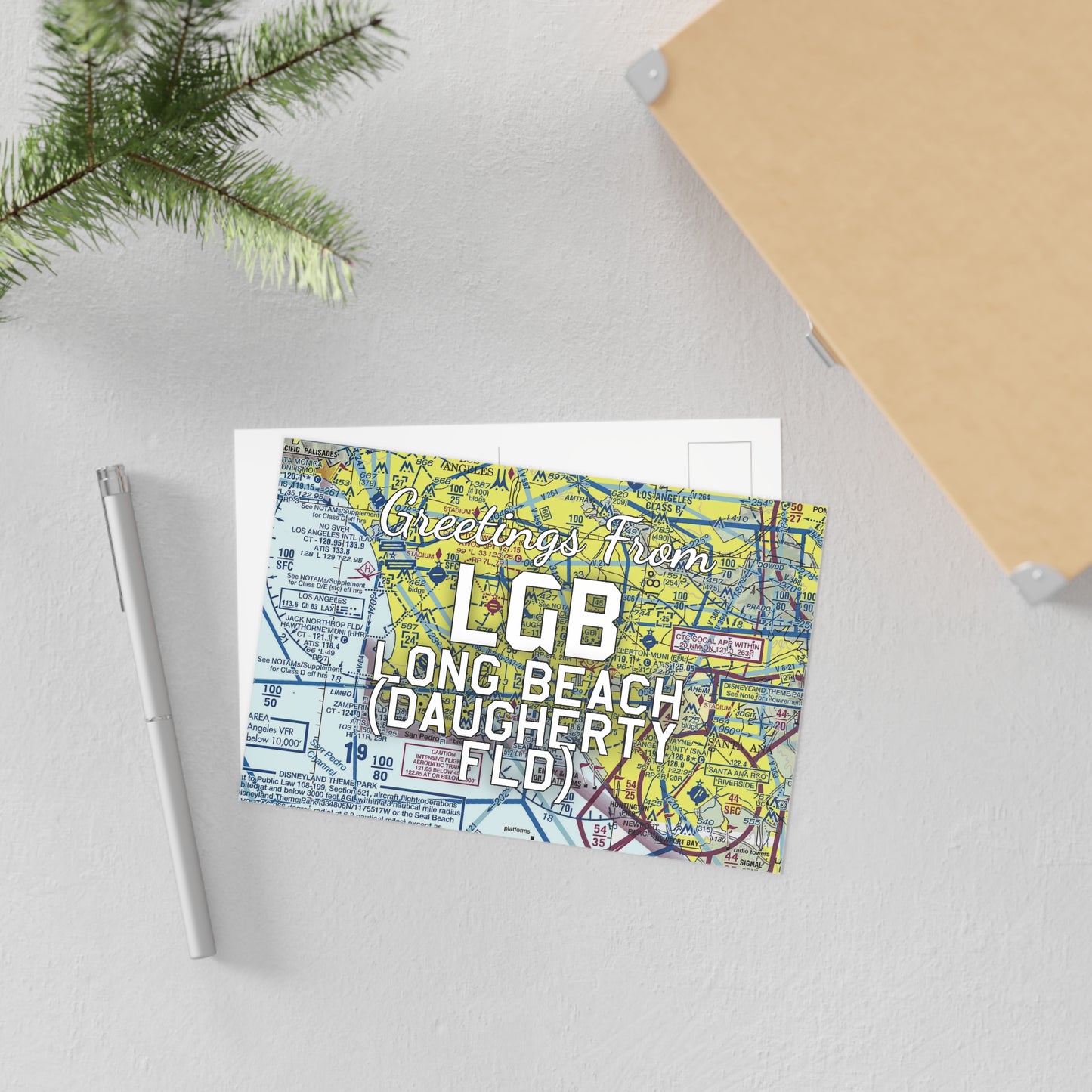 LGB Postcard | Long Beach (Daugherty Field) Airport Card