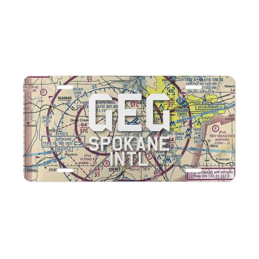 GEG Vanity Plate | Spokane International Airport Vanity Plate